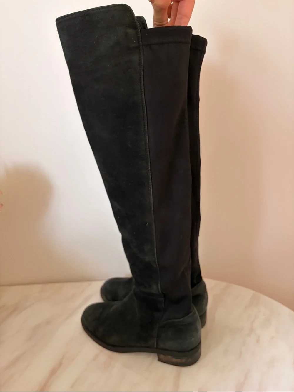 Blondo Black Over-the-Knee Suede Waterproof Boots